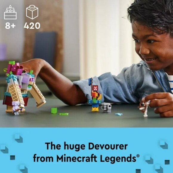 LEGO Minecraft Legends Devourer Showdown #21257 420pcs Building Set & 5 Minifigs - Picture 3 of 8